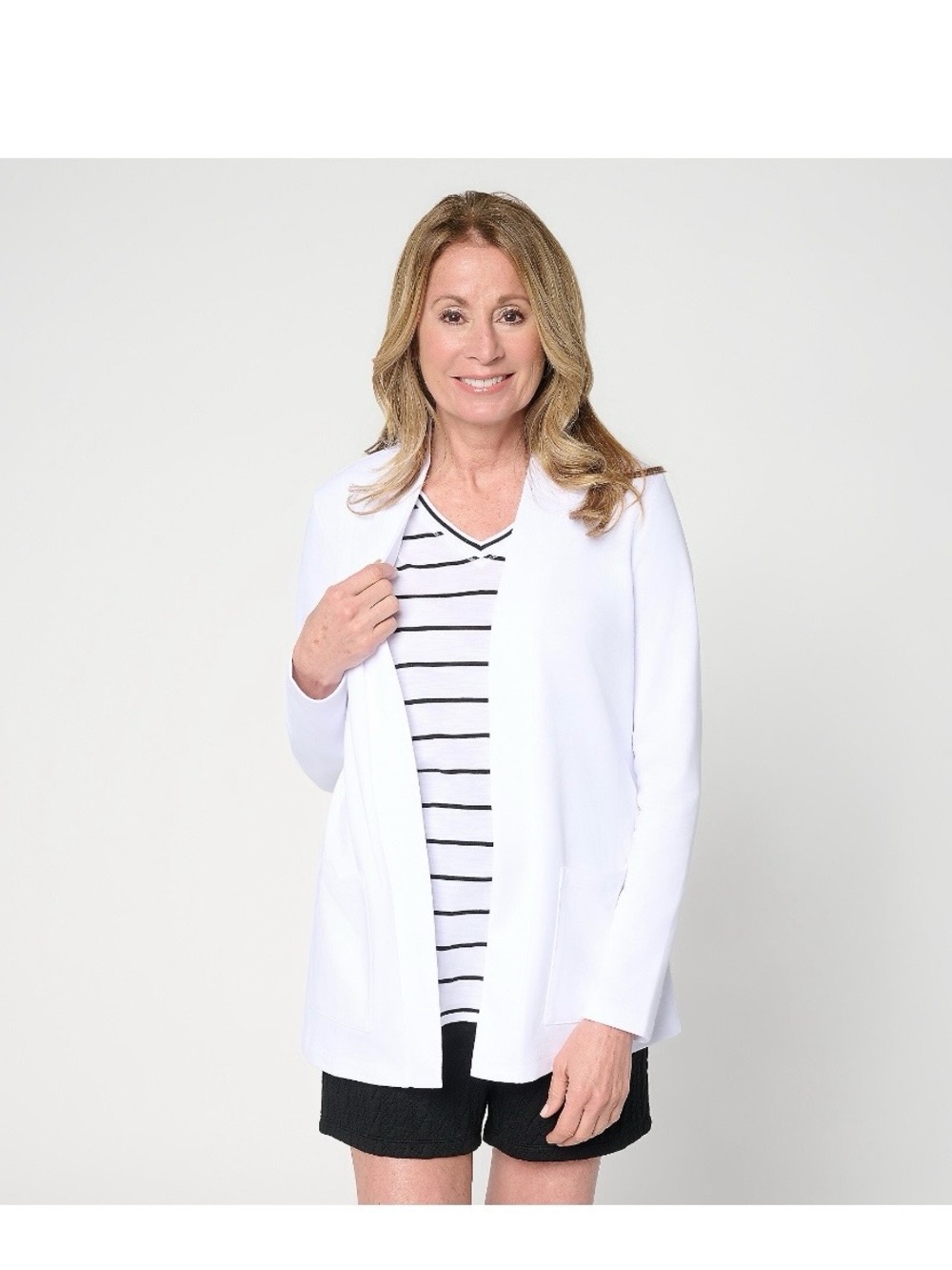 Belle Beach by Kim Gravel Seaside Sweats Cardigan NWOT
